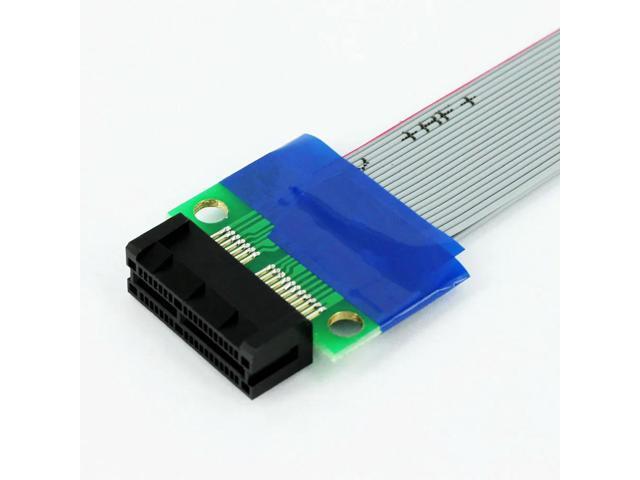 PCI Express PCI-E 1X Male to PCIe Female Extension Cable for Motherboard Riser Card Extender Extension Ribbon Adapter for PC
