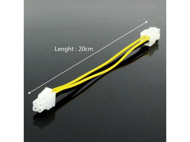 OULLX ATX 4 Pin Male to 4Pin Female Cable PC CPU P4 Motherboard Power Extension Supply Extension Cable Cord Connector Adapter