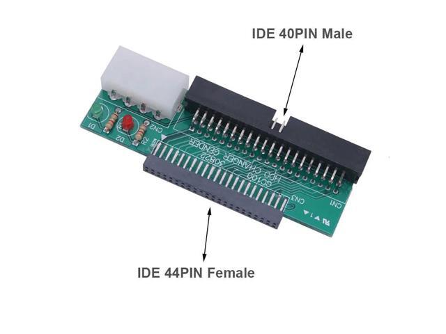 2.5inch to 3.5inch HDD Converter Card 2.5' IDE 44 PIN Female to 3.5' IDE 40 Pin Male SSD Hard Disk Drive Adapter with Light