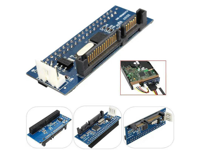 IDE to SATA Converter Card for 3.5inch Old Style HDD CD Drive Writer Parallel Port to Serial Port Extend Adapter