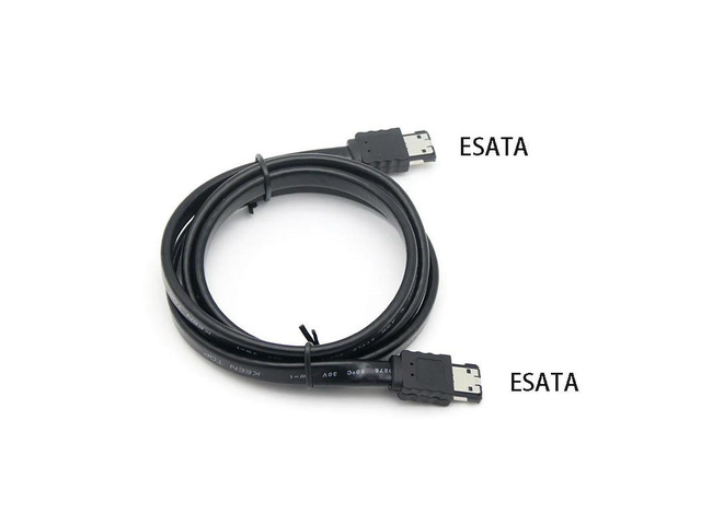 ESATA to ESATA External HDD Data Cable Laptop ESATA Male to Male Plug Convert Cord Notebook Hard Drive Pure Copper Shield Wire