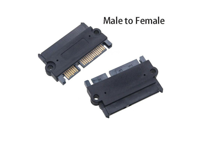 SATA 22PIN Male to Female Converter Sata 7+15 PIN Power Data Extend Adapter Hard Drive Hard Disk Connector