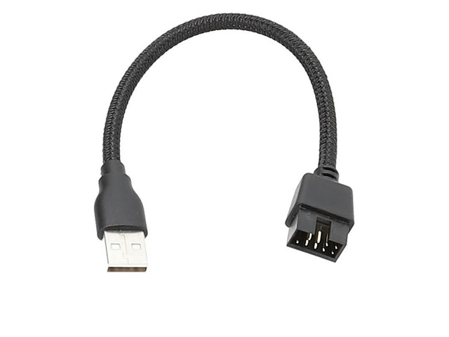 USB2.0 A to 9Pin Extend Cable Male to Male Plug Convert Adapter Motherboard Inbuit RGB Data Trasnfer to External USB PC Cord