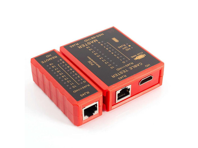 with HDMI Cable Tester RJ45 Network Cord Tester Anti Burn POE Protection Power 8P8C 6P8C Transmitter Receiver Tester