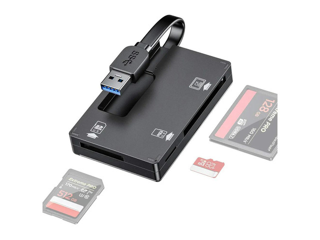 USB3.0 Card Reader Micro SD TF CF Memory Card Box Card Keeping Case Organizer Laptop Memory Expand Adapter