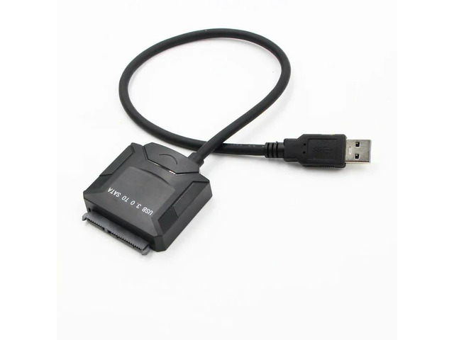 USB 3.0 to SATA Cable Adapter SATA III II I Hard Drive Disk Converter 2.5' 3.5' SSD Extender External HDD Plug with Power Port