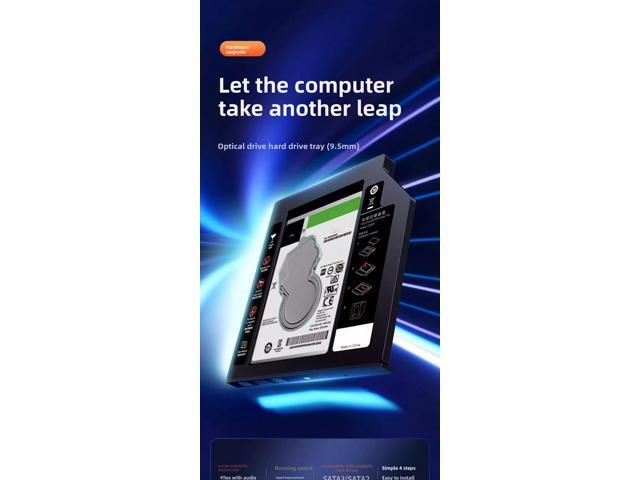 For Ugreen CM322 9.5mm SATA 3.0 2.5' HDD SSD Caddy