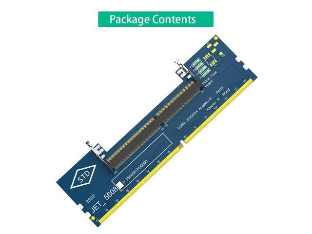 Memory Tester Converter SO DDR4 to DDR4 U-DIMM Expansion Adapter Laptop DDR4 Memory SO DIMM to Desktop PC Computer Riser Card