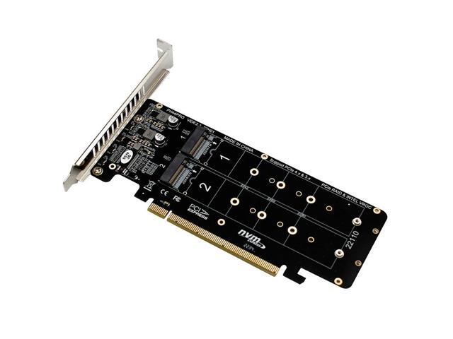PCIE X16 to M.2 M-key NVME Converter 2230 2242 2260 2280 NVME 4pcs SSD 2U Server 4.0 Bifurcation RAID Controller Expand Card