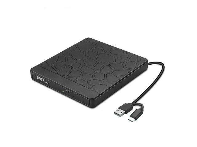 Computer External Optical Drive 2 in 1 Multi Function HUB DVD Recorder CD-R Writer Burner Dual USB Disk Micro SD TF Card Reader