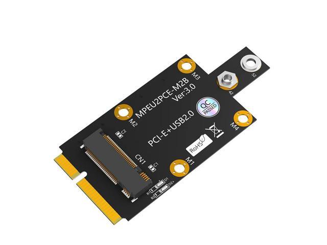 M.2 Key B to Mini PCI-E Convert Card 3G 4G 5G Dual Nano SIM Card Push Connector WWAN Module M.2 Key B to USB2.0 Extend Adapter