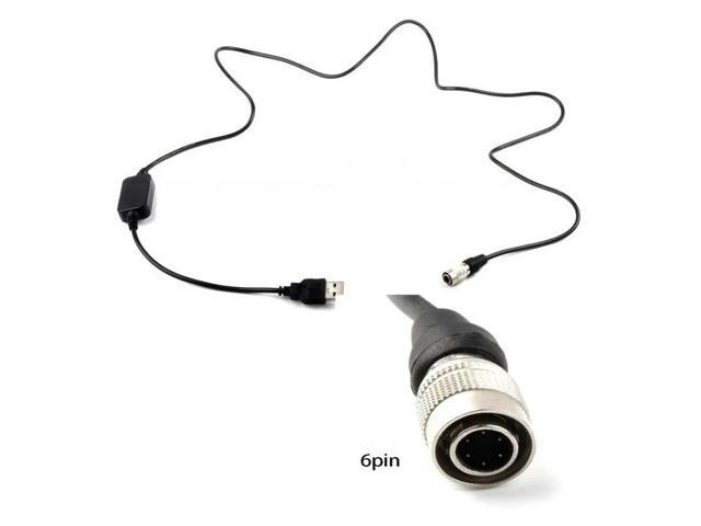 for ZOOM F4 F8 F8N Recorder Power Cord for Hirose 6 Pin Plug to USB Charging Wire USB to Hirose Power Cord 12V Converter