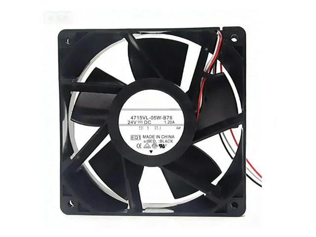 FOR Chassis Cooling Fan 4715VL-05W-B76 DC24V 1.20A 120*120*38mm Fully Teste