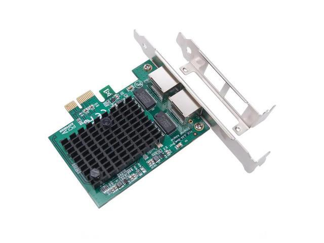 2.5G PCIE Network Card 2 Dual RJ45 Port to PCI Express X1 Gigabit Ethernet Converter PC Network Adapter RTL8125 Chip 2500Mbps