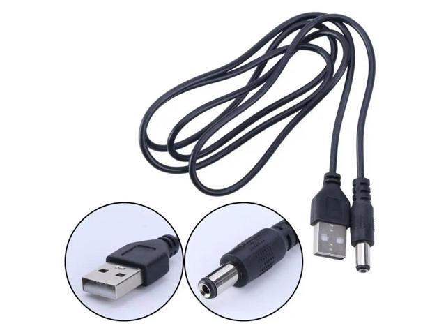 2.6ft USB 2.0 Male to DC5.5 X 2.5mm Power Supply Cord for Tablets
