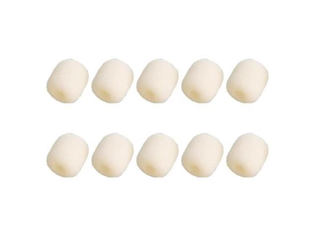 10Pcs Mini Size Lapel Headsets Mic Foam Covers Foam Microphone Windscreen Mic Foam Covers for K9 Headsets Microphone