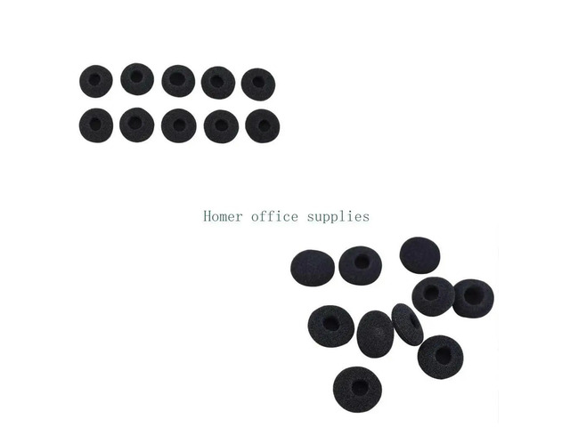 Memory Foam Replacement Ear Tips Buds Fit for MX375 MX365 Headphones Black EarBuds Cover Earphone Sleeve Noise Reduction