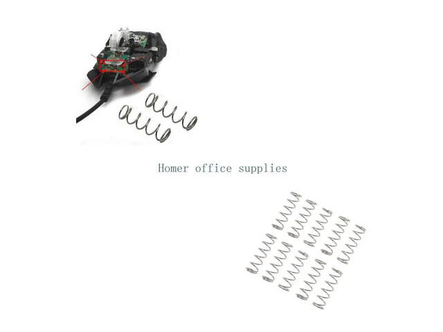 10 Stainless Steel Mouse Scroll Springs Quick Installation Maintenance Parts