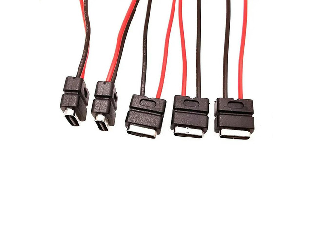 Type-C wire bonding waterproof silicone female quick charging connector IPX5 24AWG