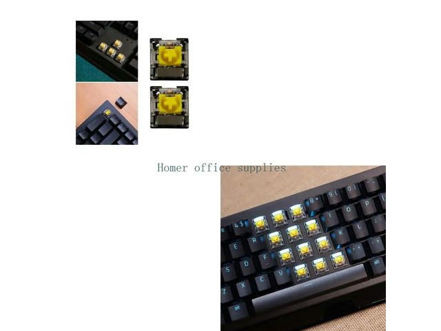 2Pcs RGB Yellow Switches for Blackwidow V3 Pro Gaming Keyboard Mechanical Keyboards Accessories