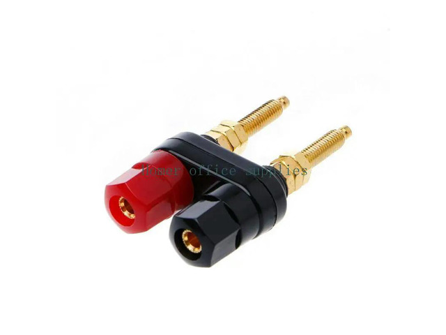 Gold Plated Banana Plug Connector Speaker Amplifier Extended Terminal Binding Po