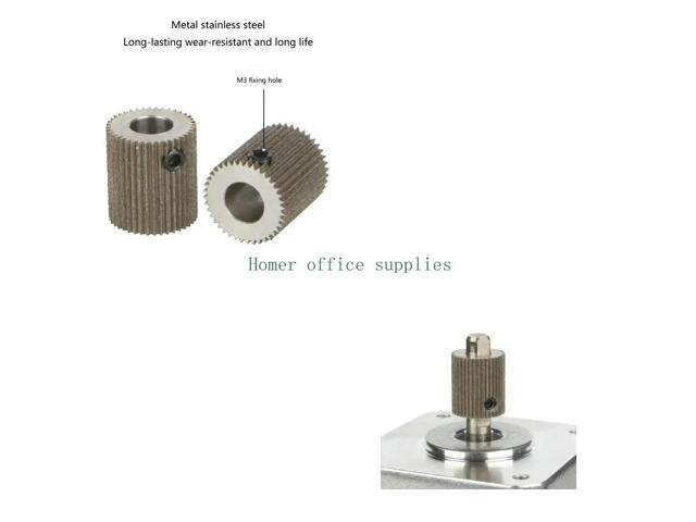 Stainless Steel Feeding Gear Wheel 40 Tooth Teeth for 3D Printer Extruder MK8 Extrusion Gear