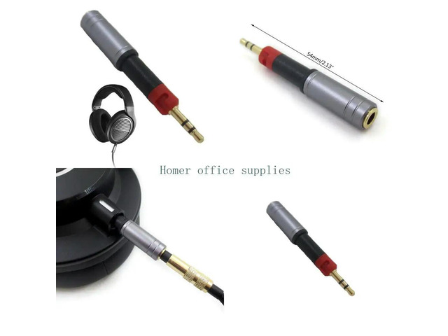 3.5mm Headphone Adapter for ATH-M70X M40X M50X M60X for Sennheiser HD518 HD598 HD599 Headset
