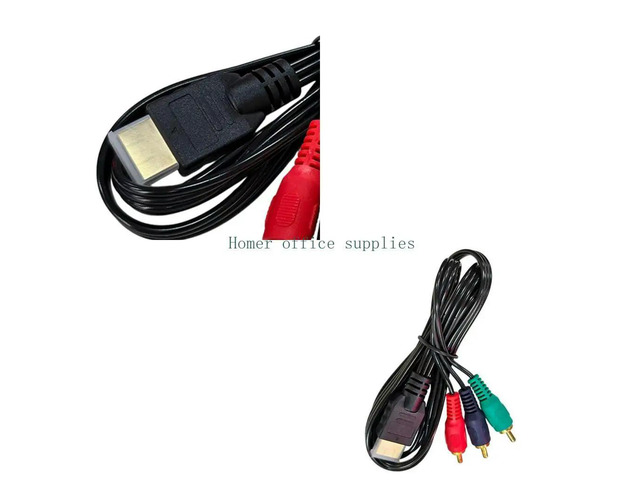 HDMI-compatible to RCA TV Cable Male to 3 RCA Male AV Cable Video Audio Component Converter Adapter 1080P Cable Black