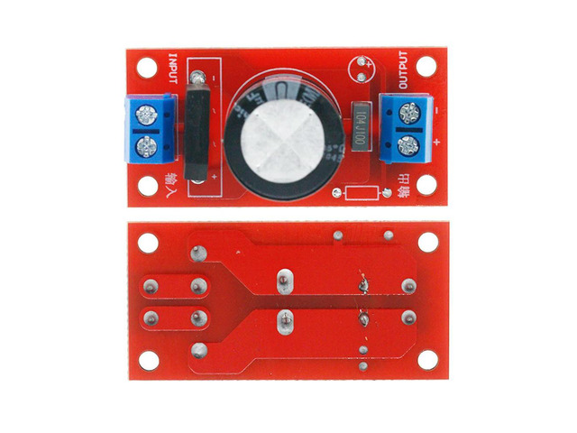 Rectifier Filter Power Board 3A Rectifier Power Amplifier 8A with Red LED Indicator AC Single Power to DC Single Source Board