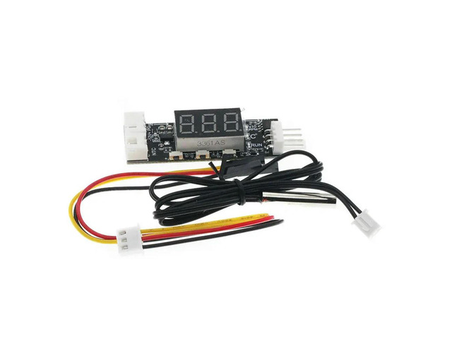 DC 12V 4 Wire PWM Fan Temperature Control Governor Temperature Speed Digital Display Support 3A Fan On/Off Control