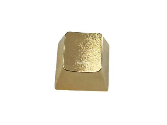 1PC l Keycap Matte Gold Zinc Alloy Keycaps Replaces for Mechanical Keyboards DropShipping