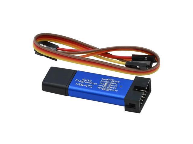 MCU STC 51 Microcontroller Downloader Auto Programmer / 3.3V 5V Universal / Dual Voltage USB to TTL DownLoad Cable