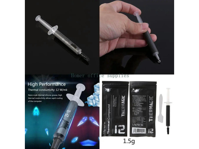 Silicone Compound Thermal Paste Conductive Grease Heatsink For CPU GPU Notebook Cooling Accessories 1.5g ZF-12