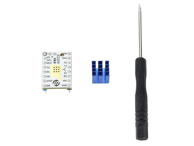 1Set TMC2209 V4.0 Stepper Motor Driver for 3D Printer with Heatsink Microsteps Current 2.8APeak for Reprap Ramps1.4MKS