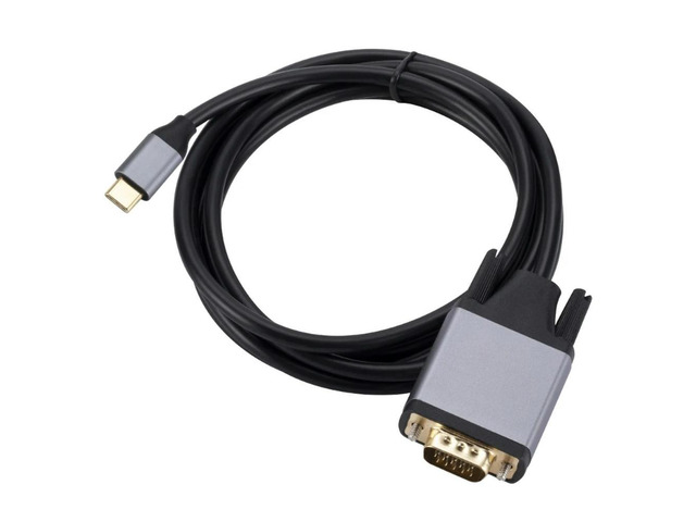 USB C to VGA Cable High Definition Type C to VGA Converter Cord Extend Mirror Display Monitors Screen No Driver needed