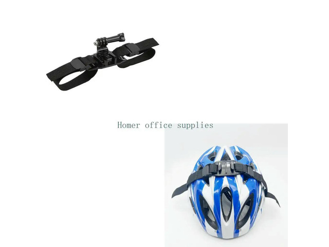 Bike Helmet Camera Attachment Featuring Adjustable Band and Secure Base