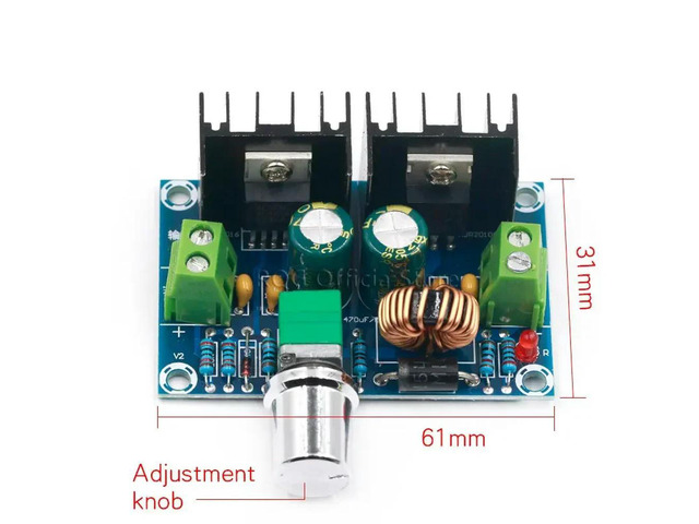 XL4016 XL4016E1 High Power DC Voltage Regulator DC-DC XH-M401 Buck Module with Maximum 8A Tire Voltage Regulator