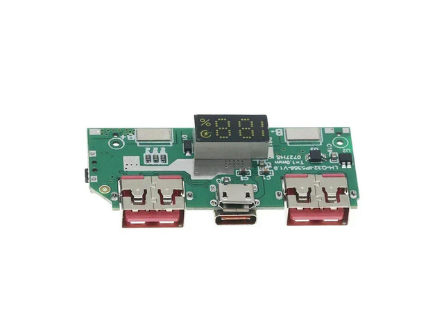 1Pcs 5V 3A Lithium Digital Display Fast Charging Module IP5356 TYPE-C Micro USB QC3.0 2.0 PD3.0 PD2.0/AFC/FCP