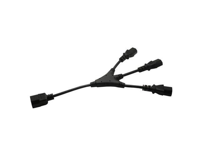 652F Convenient Extension Wire PDU IEC320 C14 to IEC320 3xC13 Power Extension Cable Power Cord for PC Computer Power