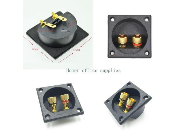 2Way Speaker Box Terminals Cup Gold-Plate Contacts for Optimals Transfer