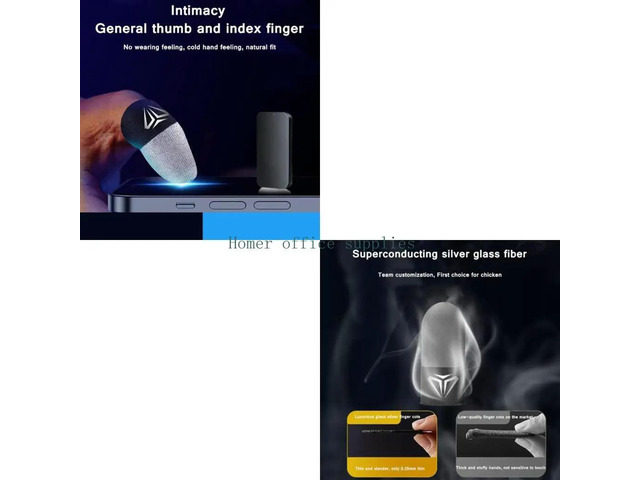 2Pair Gaming Finger Sleeve Game Controller Finger Cover Sweat Proof Gaming Finger Gloves Non-Scratch Sleeve Game Access