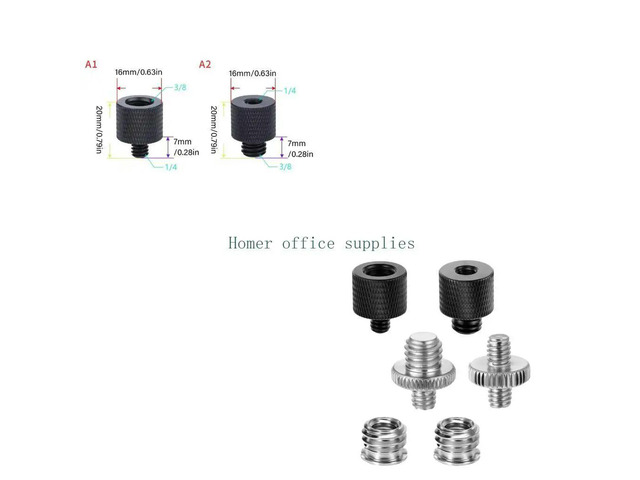 Multiple Size Camera Mount Adapters For DSLR Mirrorlessly Action Camera And Live Streaming Devices