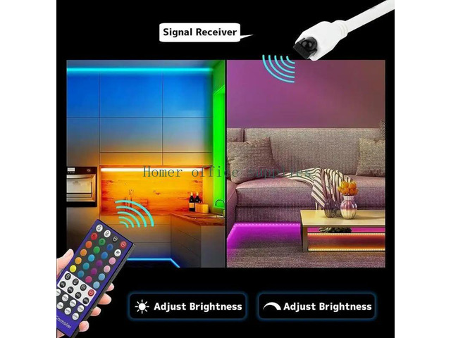 40 Keys RGBW Remote Controller Dimmer for RGB+White RGBWW Strip Light, Turn ON Off, Adjust Brightness,Flash Modes