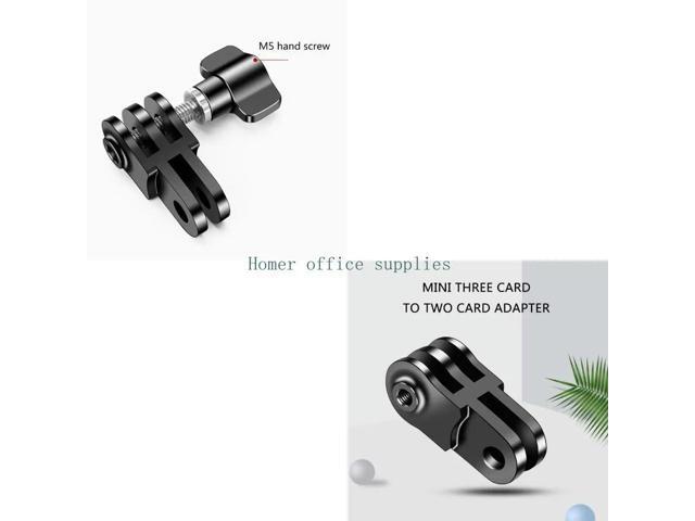 Camera Tripods Mount Adapter Aluminum with Rubber Grip for Enhances Recording