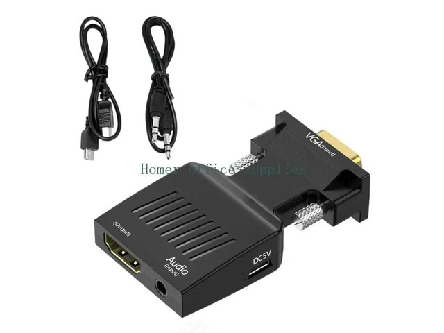 HDTV to VGA Cable HDTV Computer to VGA Monitors Cable Female to Male for Computer Desktop Laptop Monitors Projectors