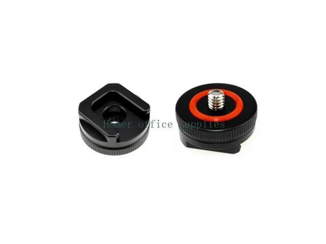 Multipurpose Hot Shoe Mount Adapter to 1/4' Tripod Screw Adapter for DSLR Camera Cage Rig