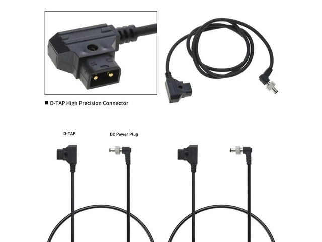 D-Tap to Locking DC2.1/2.5mm Power Conversion Cable Dtap Male Adapter Cable