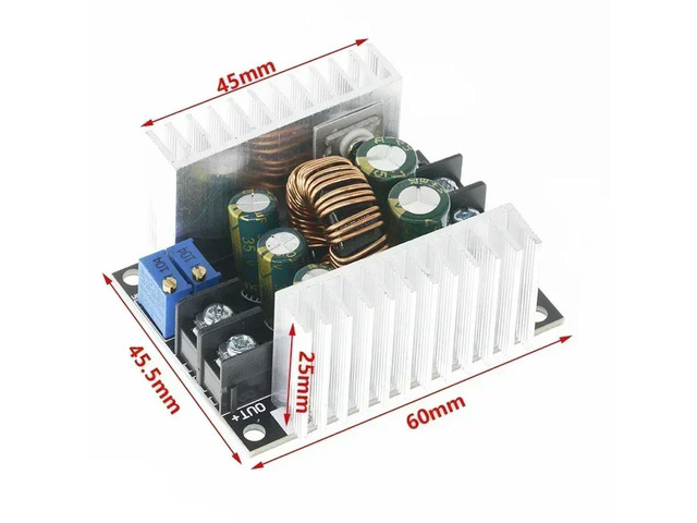 300W 20A DC-DC Buck Converter Step Down Module Constant Current LED Driver Power Step Down Voltage Module Electrolytic Capacitor