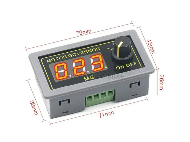 DC 5-30V 12v 24v 5A DC Motor Controller PWM Adjustable Speed Digital display encoder duty ratio frequency MAX 15A ZK-MG