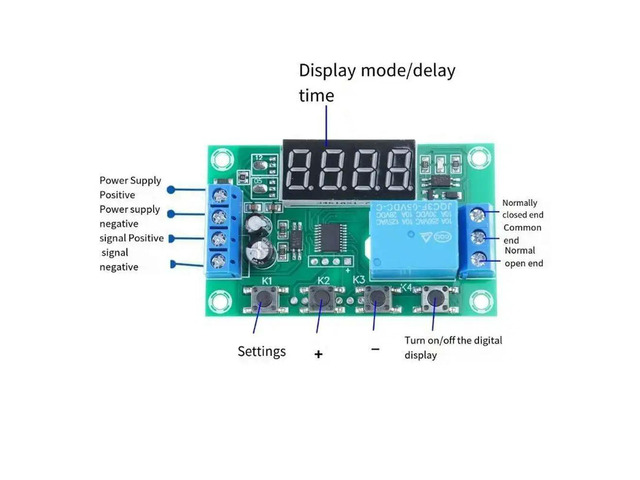 Automation Control Timer Relays Module with Wide Application Ranges 5V YYC-2S